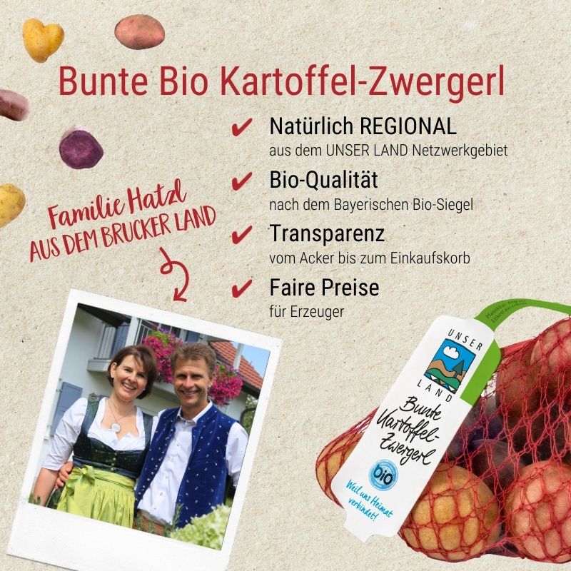 Bunte Kartoffel-Zwergerl