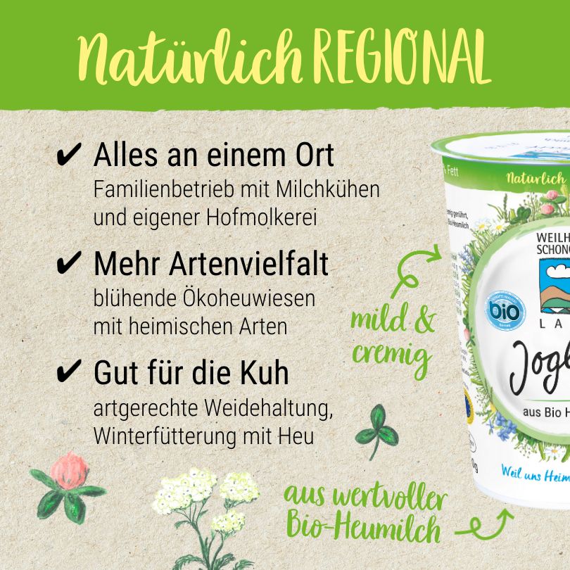 Unser Land Joghurt Heumilch Natuerlich Regional