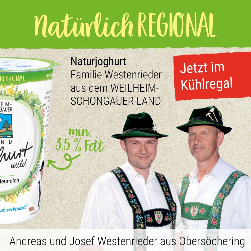 Unser Land Joghurt Heumilch Natuerlich Regional