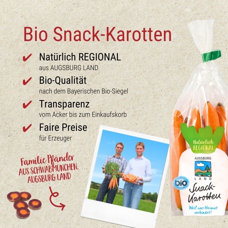 Bio Snack-Karotten
