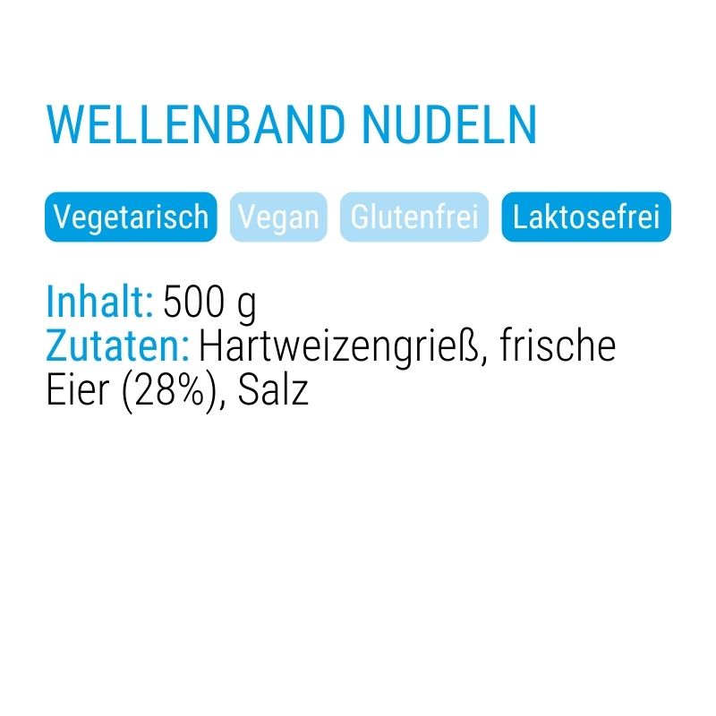 Wellenband Nudeln