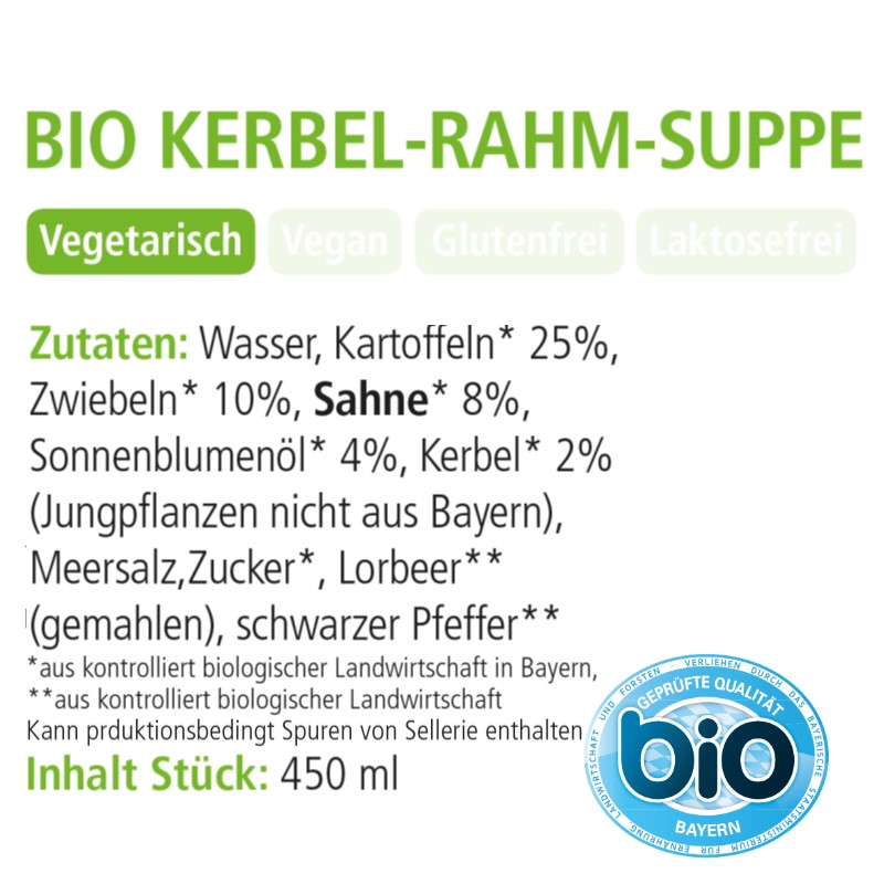 BIO Suppe Kerbel-Rahm