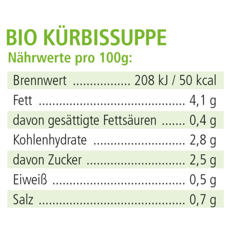 BIO Suppe Kürbis