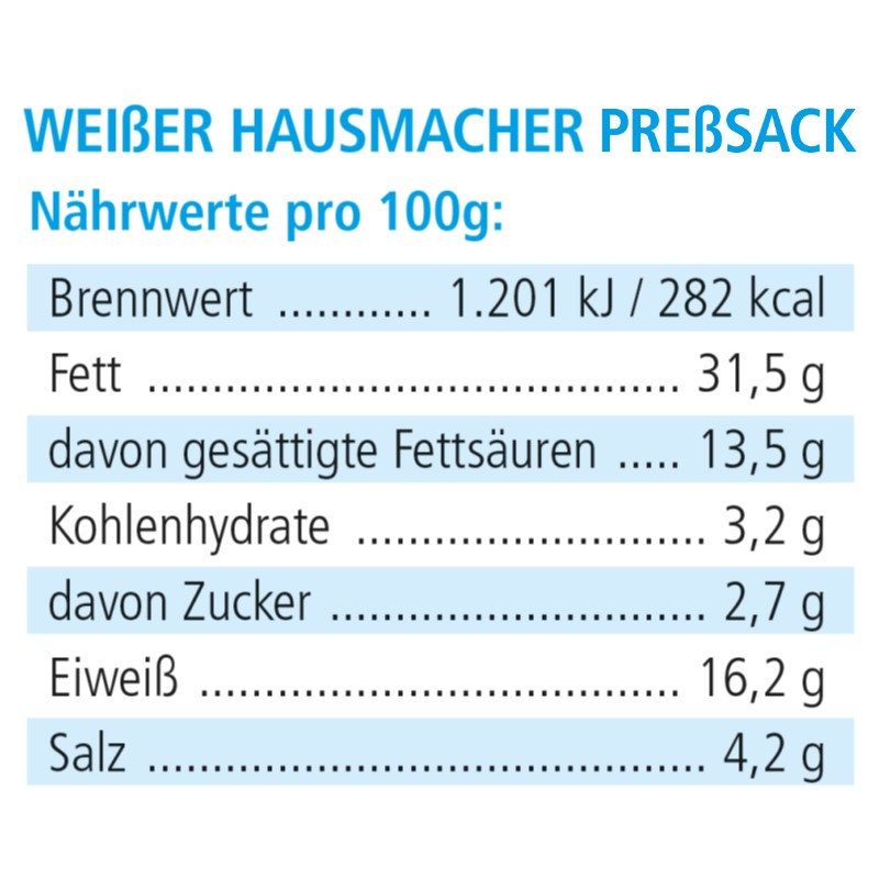 Weißer Hausmacher Preßsack