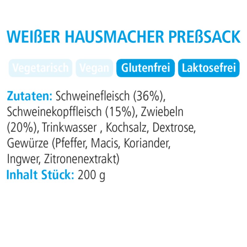 Weißer Hausmacher Preßsack