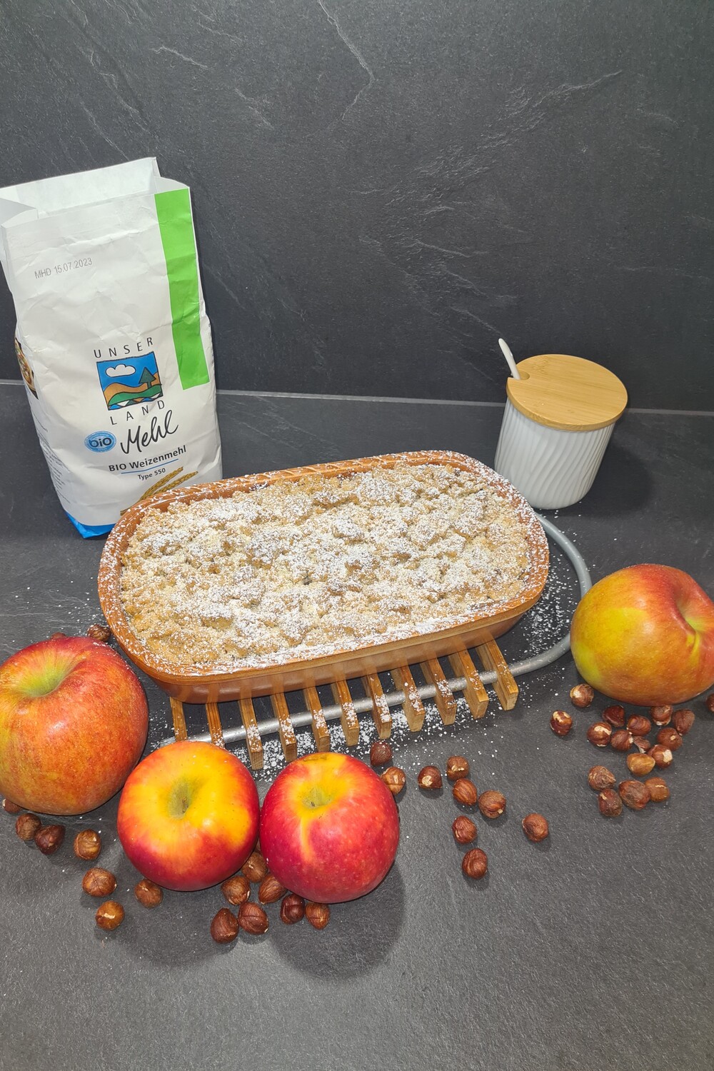 Apfel Crumble