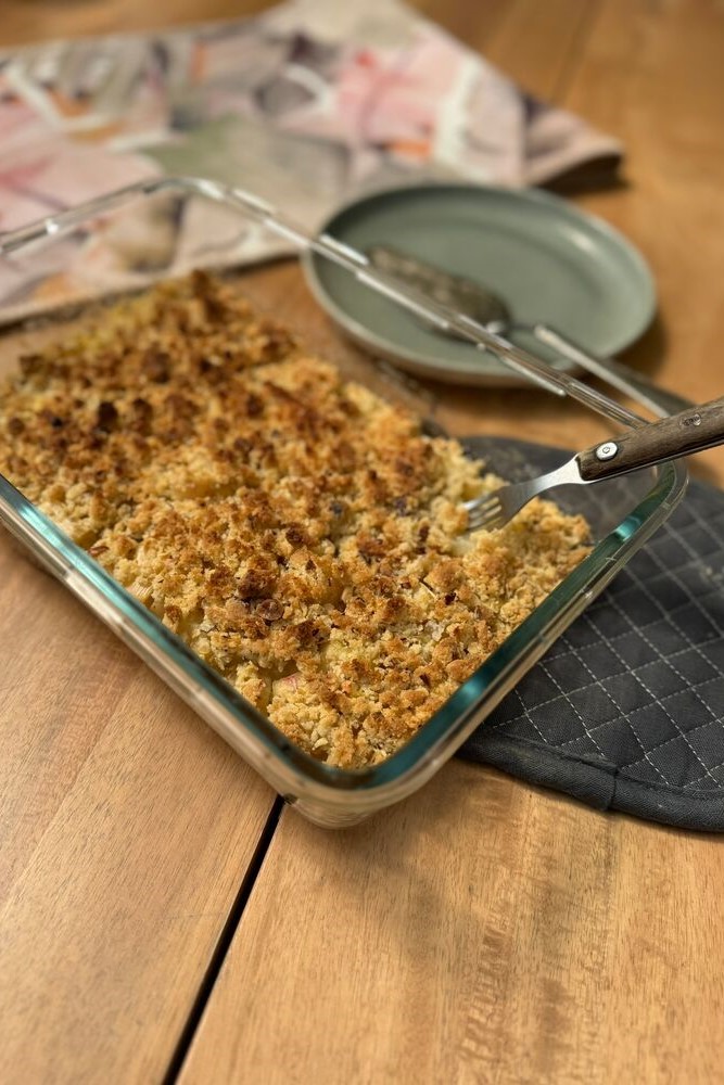 Rhabarber Crumble
