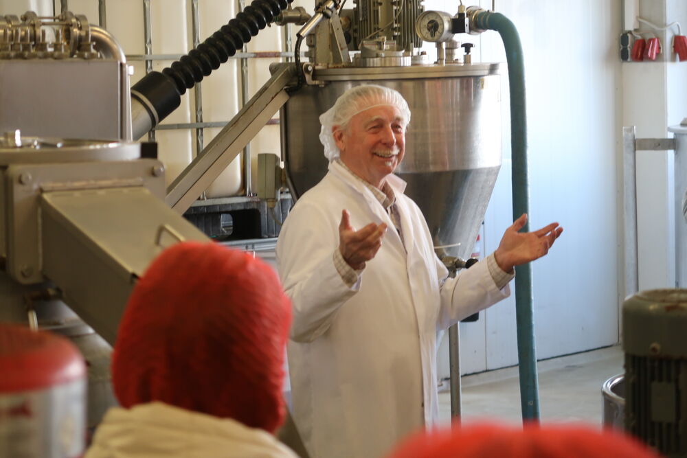 Besuch bei Münchner Kindl Senf: Theo Hartl