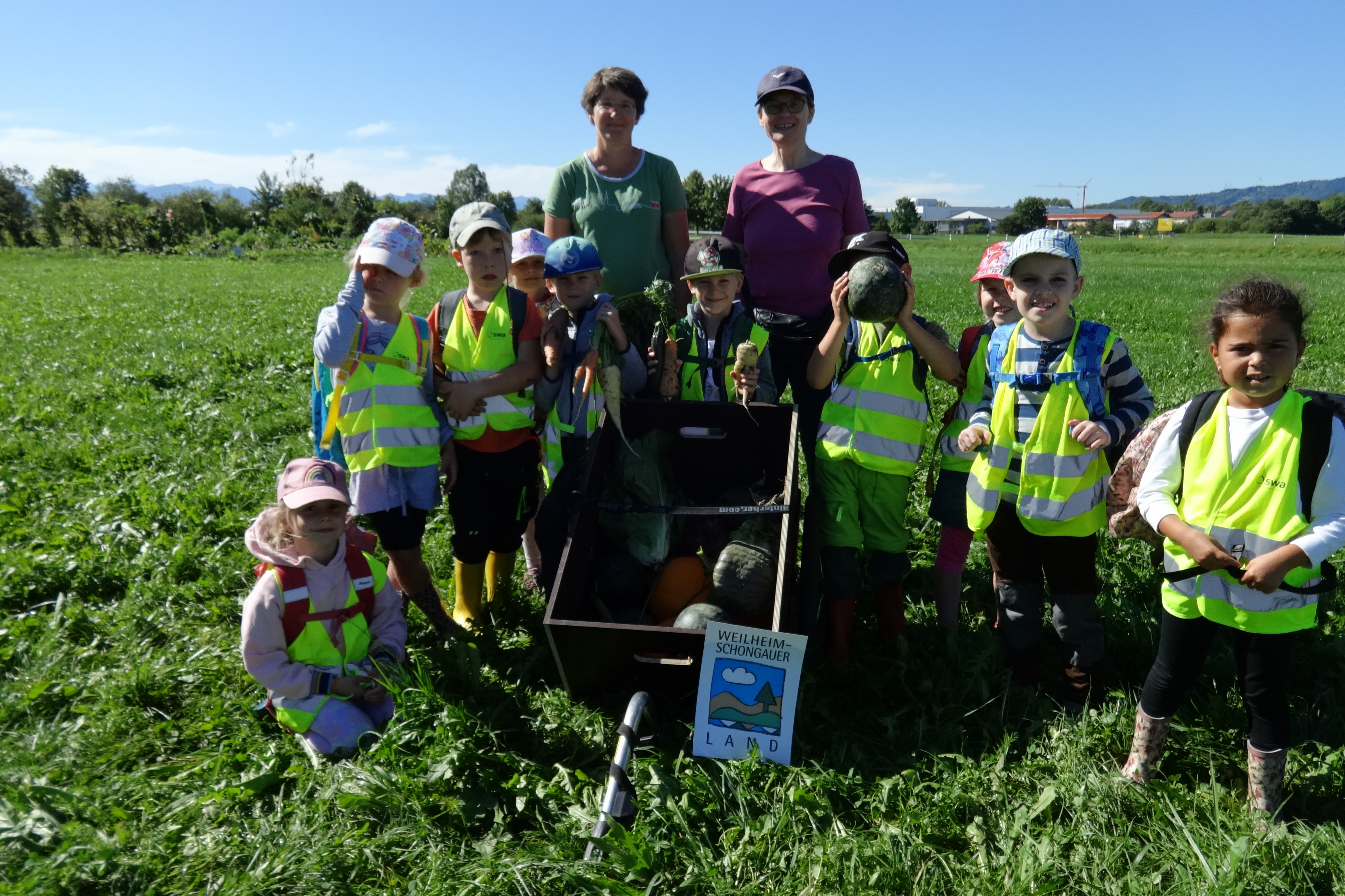 24.09.2023 Vorschulkinder ernten auf dem Sonnenacker