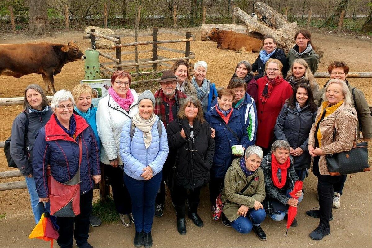 10.04.19 Schee war's! UNSER LAND Team besucht Patenkühe im Tierpark Hellabrunn