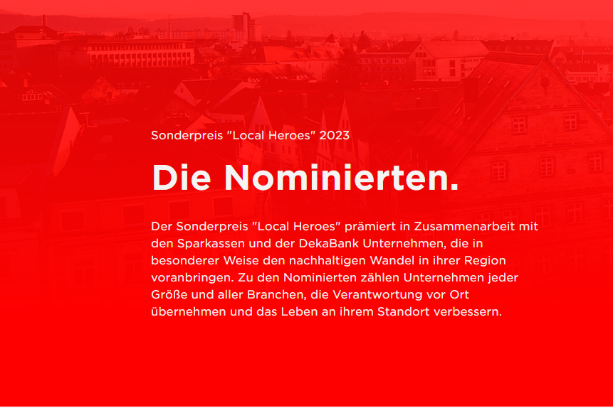 20.09.2022 Nominiert für den Deutschen Nachhaltigkeitspreis