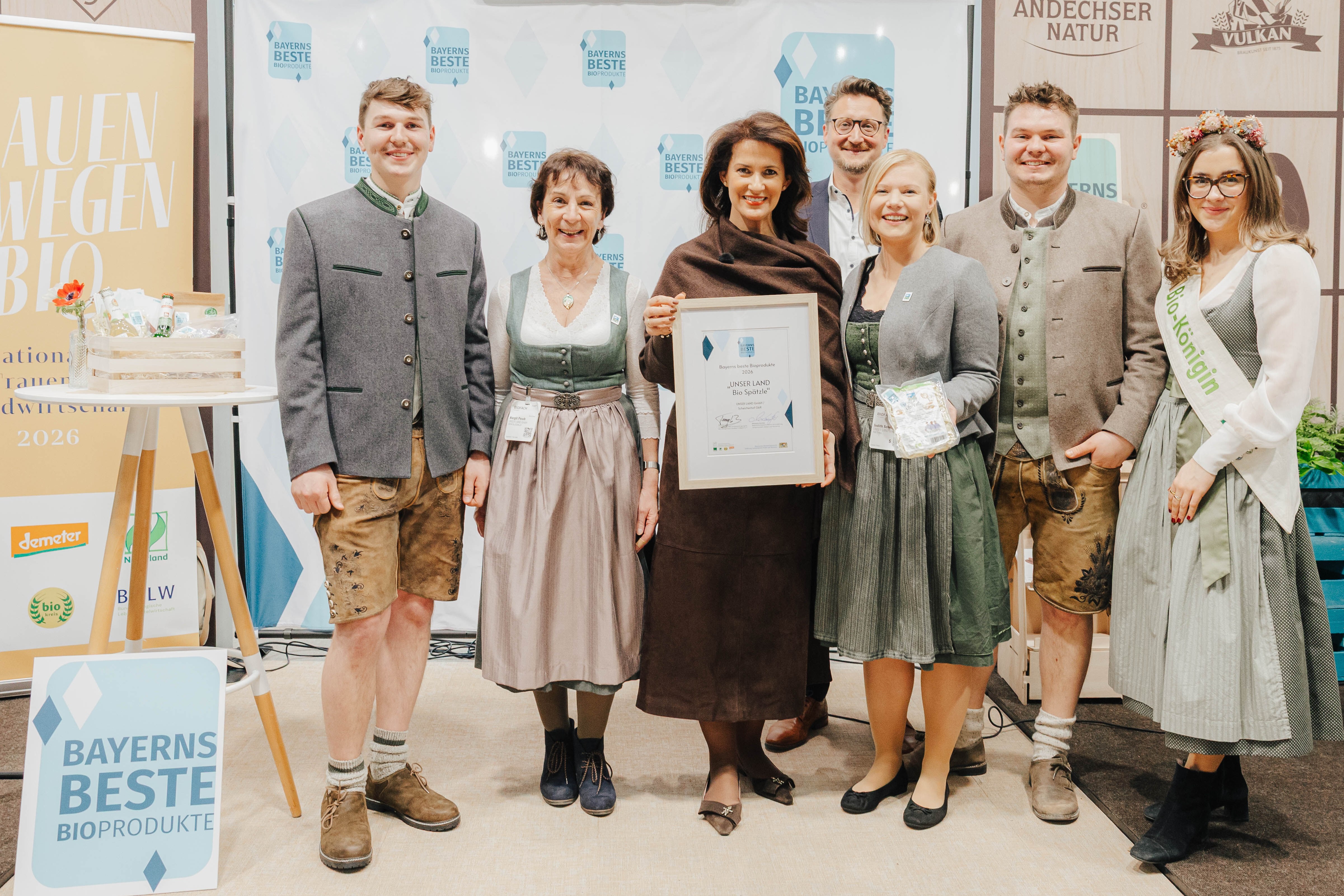  11.02.2026 UNSER LAND Bio Spätzle sind „Bayerns bestes Bioprodukt 2026“