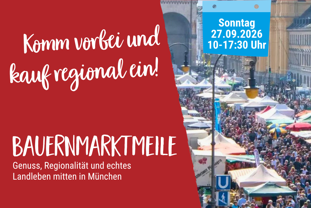 14.09.2026 Bauernmarktmeile – UNSER LAND ist dabei