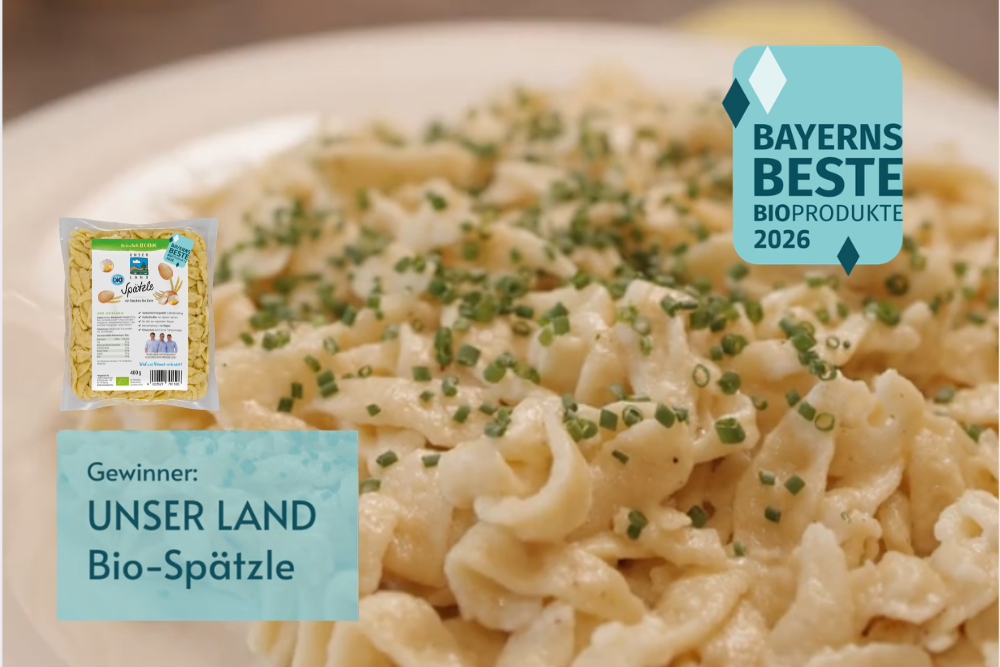 03.06.2026 Bayerns bestes Bio-Produkt: Ein Blick hinter die Kulissen unserer Bio-Spätzle