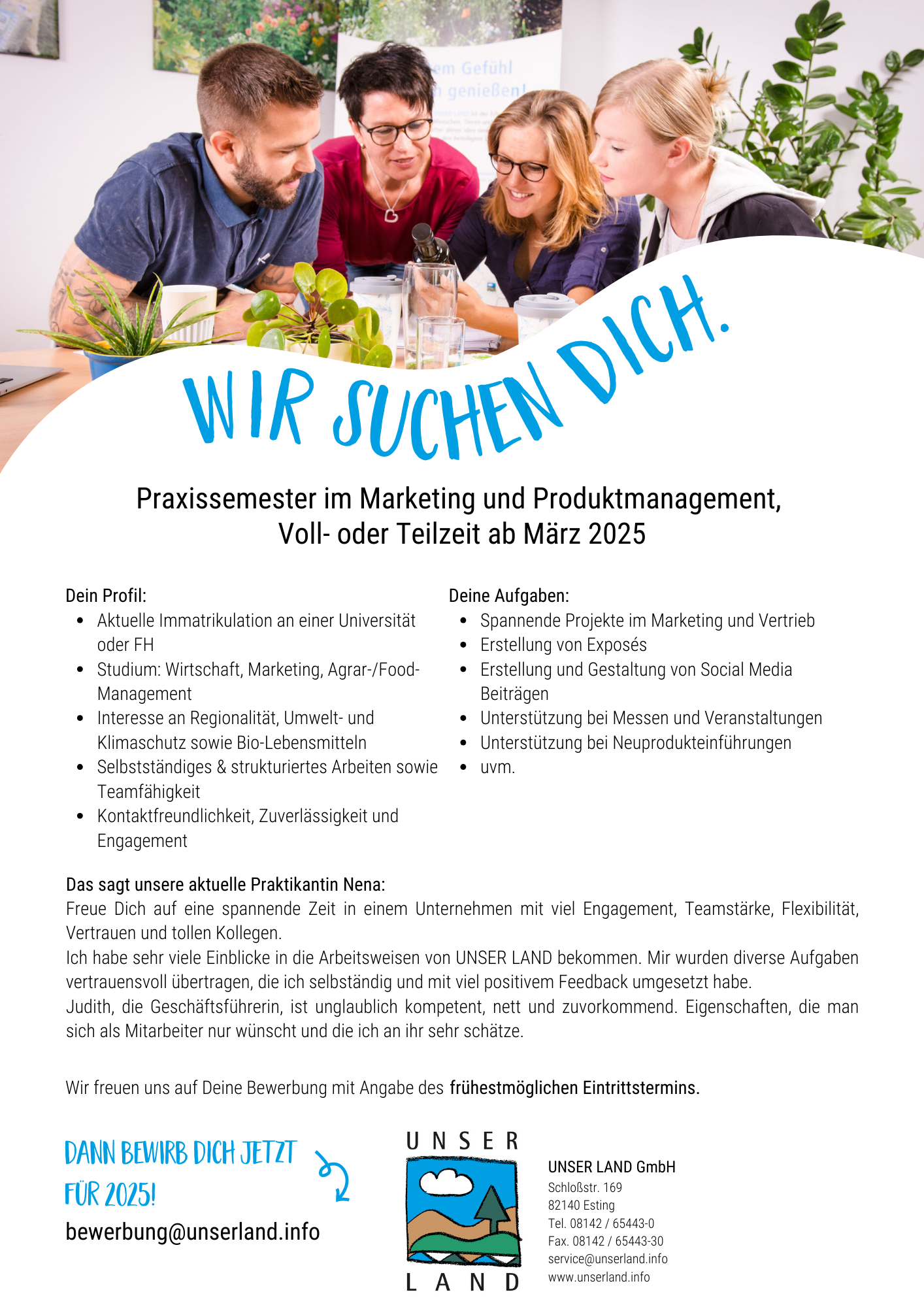 Praxissemester im Marketing und Produktmanagement (m/w/d)