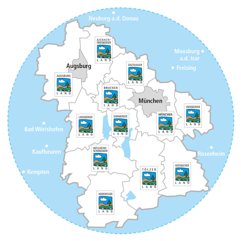 unser land netzwerkkarte region