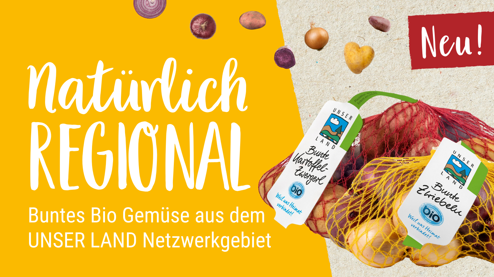 Bunte Kartoffel Zwergerl Zwiebeln