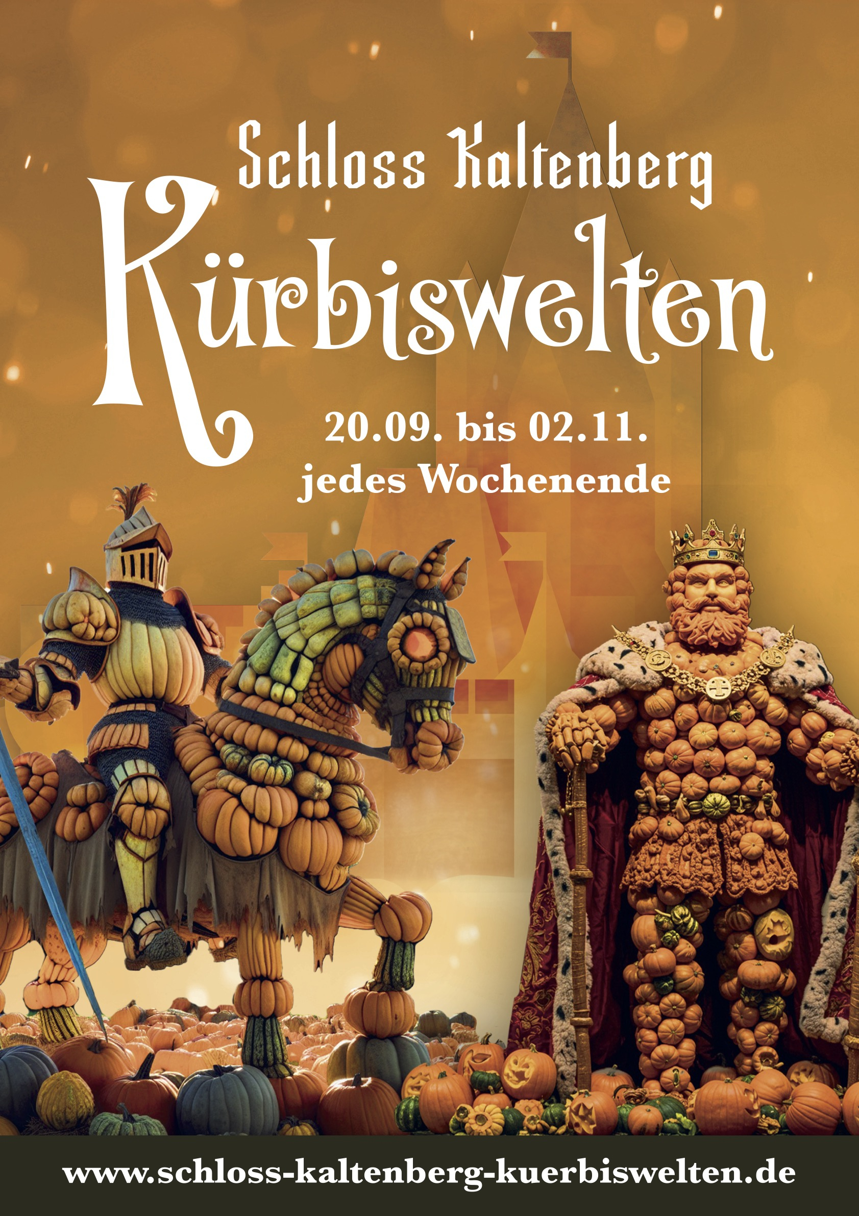 31.10. bis 02.11.2025 Kürbiswelten auf Schloss Kaltenberg
