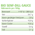 BIO Senf-Dill-Sauce