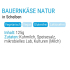 Bauernkäse Natur in Scheiben